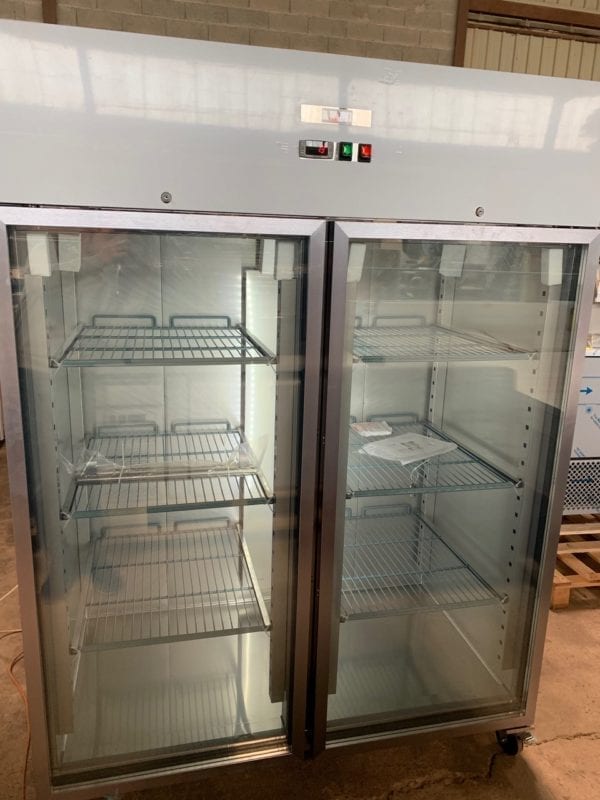 Réfrigérateur inox 1400 L / 2 portes vitrée – Image 3