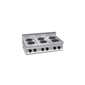 Cuisinière électrique 6 plaques (15.6kW) à poser