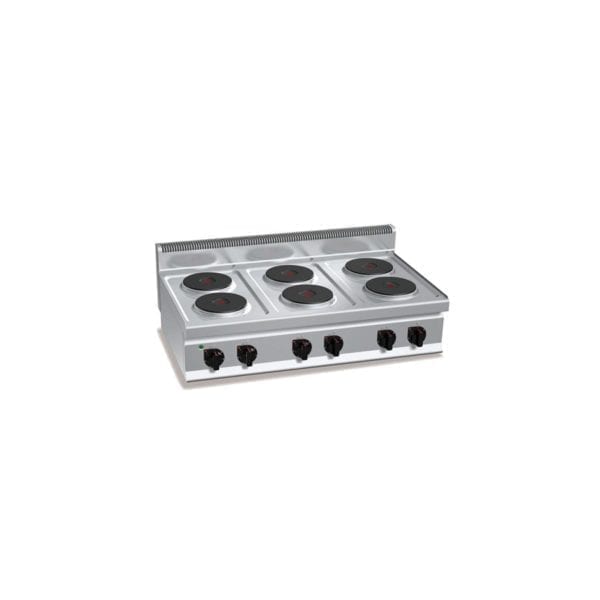 Cuisinière électrique 6 plaques (15.6kW) à poser