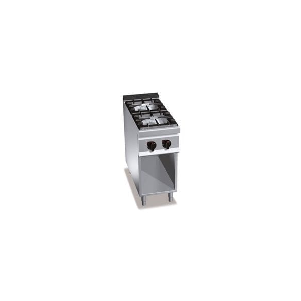 Cuisinière gaz 2 brûleurs (16kW) sur pieds