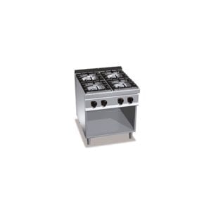 Cuisinière gaz 4 brûleurs (32kW) sur pieds