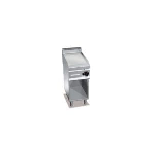 Plaque de cuisson gaz chromée 395 x 500 mm sur pieds
