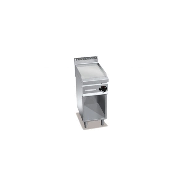 Plaque de cuisson gaz chromée 395 x 500 mm sur pieds