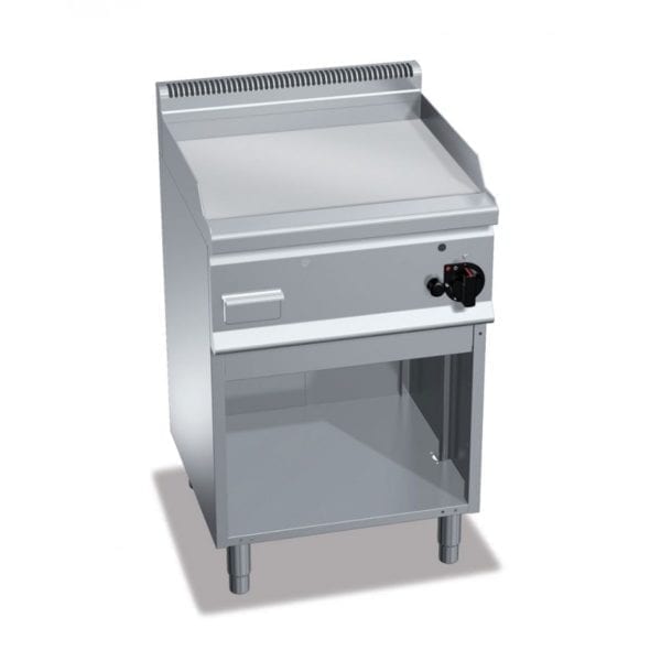 Plaque de cuisson gaz chromée 596 x 430 mm sur pieds