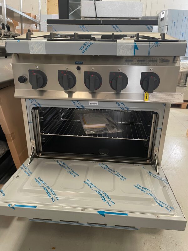 Cuisinière gaz 4 brûleurs puissants (21.5kW) sur four gaz (4kW) – Image 4