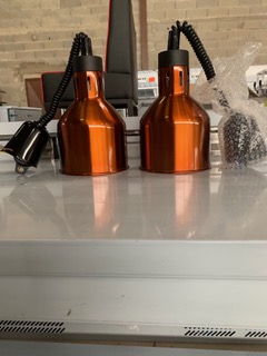 Lampe chauffante aluminium laiton