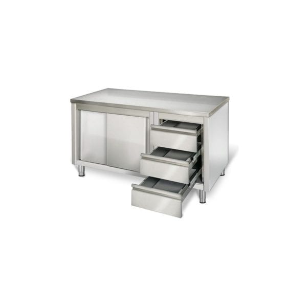Armoire profondeur 700 2000 mm / 3 tiroirs Droite