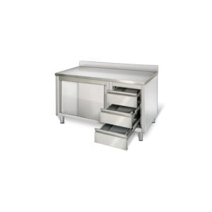 Armoire 700 adossée 2000 mm / 3 tiroirs Droite