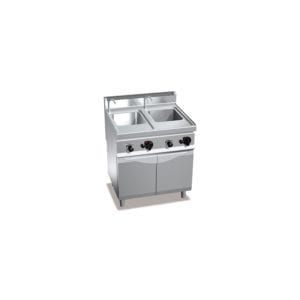 Cuiseur à pâtes gaz 30 + 30 L / sur pieds