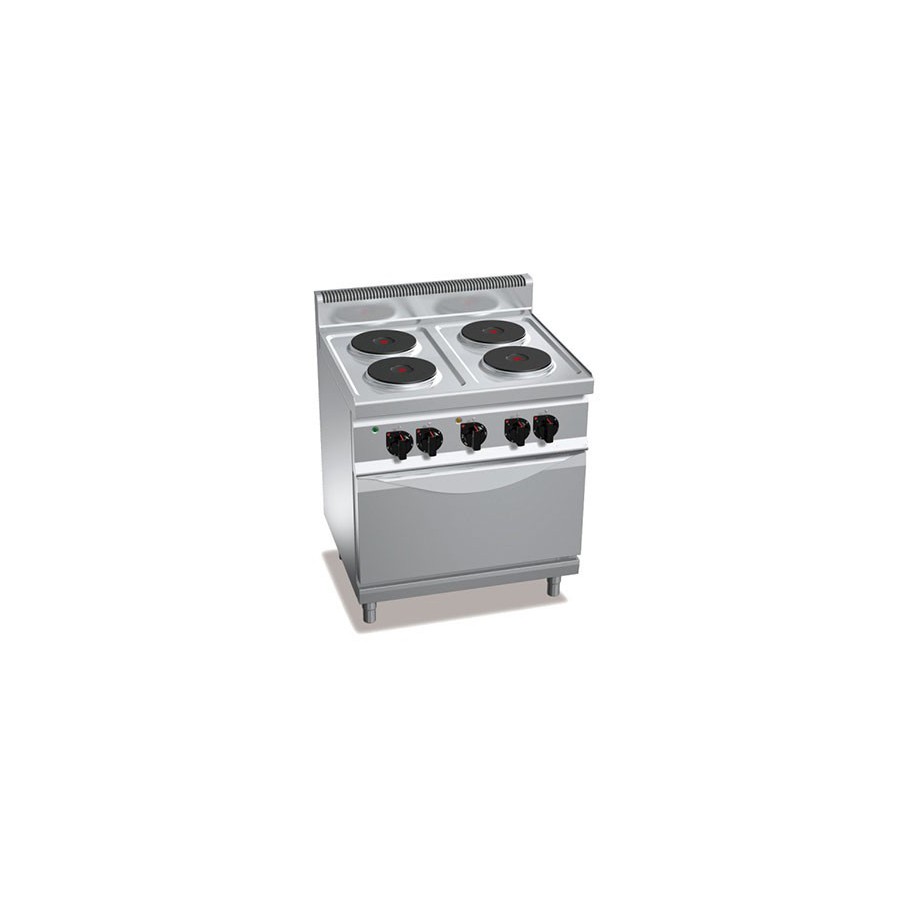 Cuisinière électrique série 700XP avec 4 plaques carrées en fonte 2600W par  zone - CC704