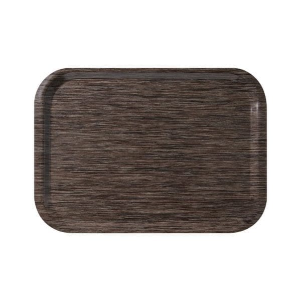 Plateau de service wengé pour snack - LOT DE 10