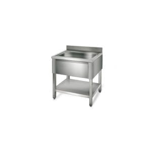 Table de rinçage 800 mm 1 évier prof.700