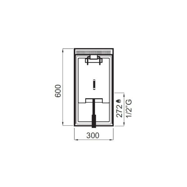 Friteuse gaz 8 litres (6.6kW) sur pieds – Image 2