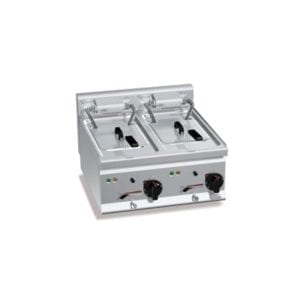 Friteuse électrique 10 + 10 litres (12kW) à poser