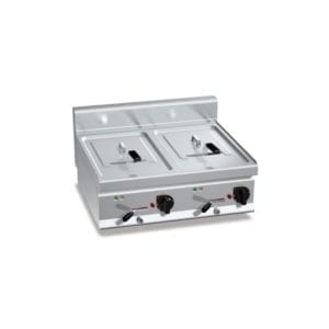 Friteuse électrique 10 + 10 litres (18kW) à poser