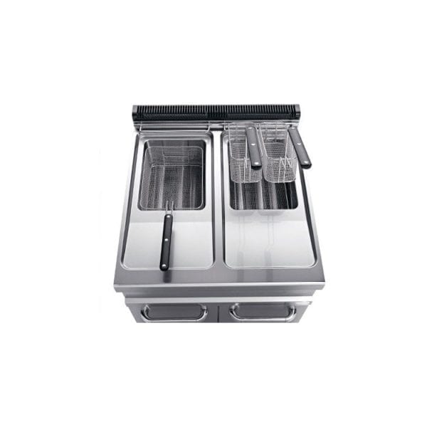 Friteuse gaz 22 + 22 litres (40kW) sur pieds – Image 2