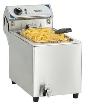 Friteuse électrique avec vanne de vidange  10 litres