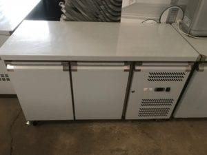 Table positive 800 2 portes inox