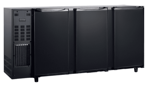 Arrière bar 3 portes pleines 466 litres