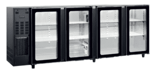 Arrière bar 4 portes vitrées 622 litres