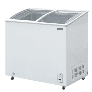 congelateur coffre vitré glace 200l