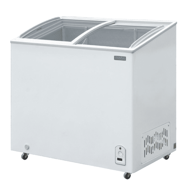 congelateur coffre vitré glace 200l