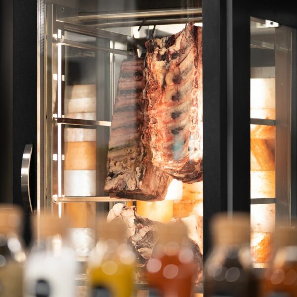 Cave de maturation à viande - 0,92 m - avec 2 portes vitrées - noire – Image 3