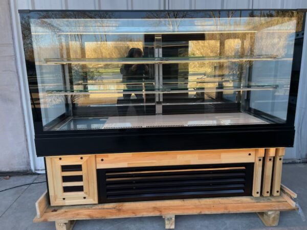 Vitrine de présentation moderne vitrage droit réfrigérée pour boulangerie / pâtisserie / snack – Image 7
