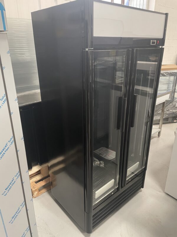 ARMOIRE A BOISSONS 2 PORTES BATTANTES FULL BLACK LED – Image 4
